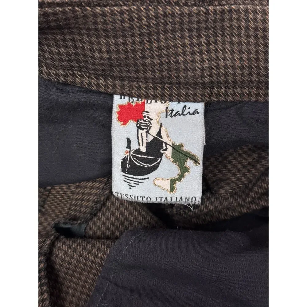 A Kind of Guise Pants 44 / US 30 Mens Cotton Herringbone Pleated *FLAWS*